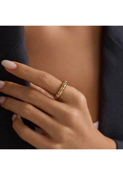 Smooth Gold Altın Yüzük 4mm modelleri