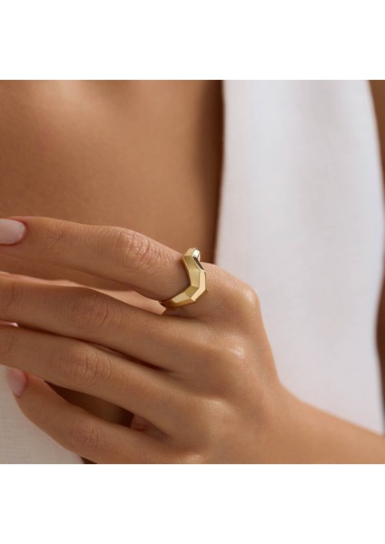 Nova Form 14 Ayar Altın Yüzük