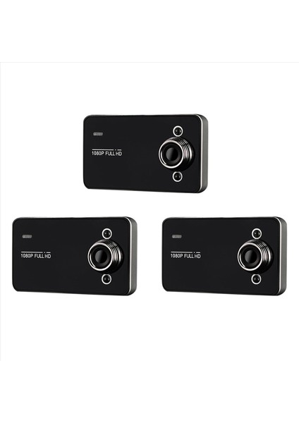 3pcs 2 2 Inç Araba Dvr Dash Camera Full 1080P Döngü Kayıt Hareket Algılama Sürücü Kaydedici Geniş Açılı Gece Görüşü (Yurt Dışından)