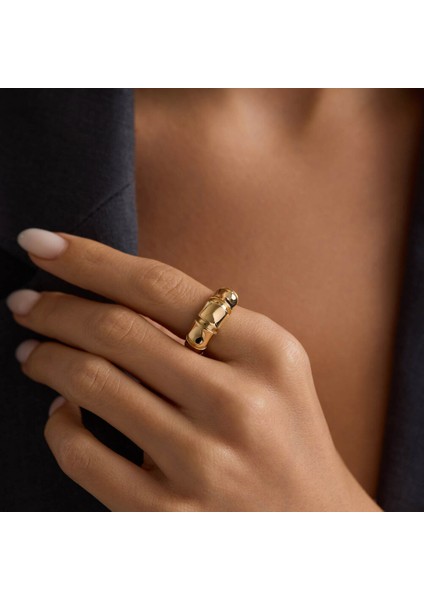 Smooth Gold Altın Yüzük 7mm modelleri