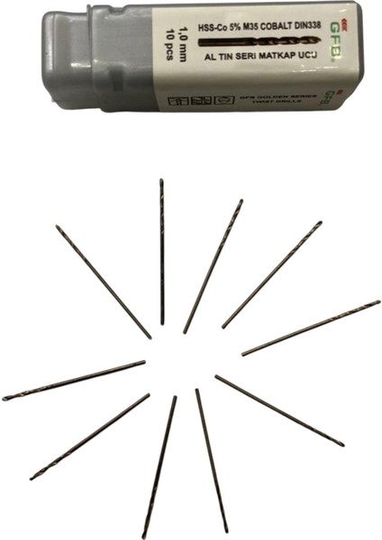 Hss-Cobalt Matkap Ucu 1mm (10ADET) fiyatları