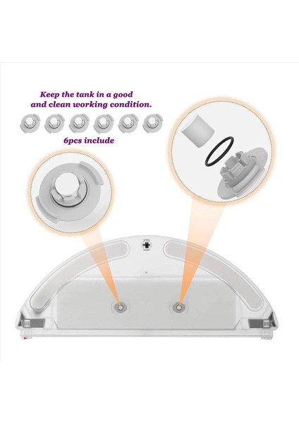 Xiaomi Roborock Için 5x Aksesuarlar S5 Max S6 Max S6 Pure S6 Maxv S50 S51 S55 S60 S65 S5 S6 Vakum Süpürge (Yurt Dışından) indirimleri