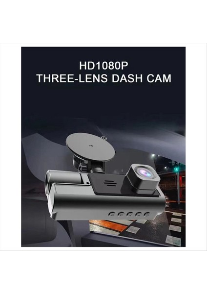 Sürüş Kaydedici Hd 1080P 2 Inç Ekran 3 Yollu Wifi 3 Lens ile Gece Görüşü ile Park Izleme Dvr Kaydedici (Yurt Dışından) indirimleri
