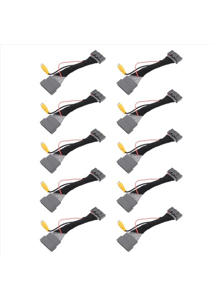 Honda Crv Civic Exı Için 10X Araç Arka Görünüm Kamera Bağdaştırıcı Kablo Kablosu Kablosu Video Konnektörü 2012-2016 (Yurt Dışından) modelleri