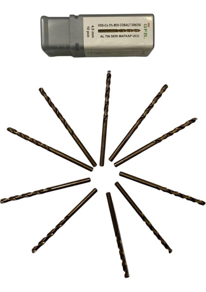 Hss-Cobalt Matkap Ucu 4.5mm (10ADET) fiyatları