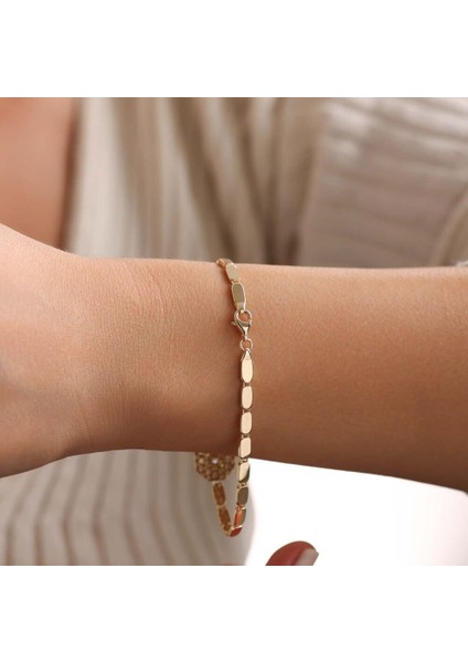 14 Ayar Octa Shine Bileklik 3 mm 19 cm modelleri