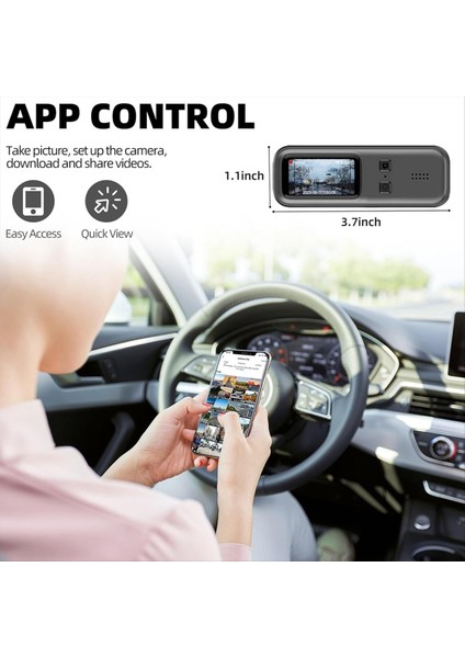 1080P Araba Çizgi Kamera Ön 1 47 Inç IPS Ekran Mini Araba Kamera 24 Saat Park Modu Döngü Kaydı G-Sensör Dvr Kaydedici (Yurt Dışından) modelleri