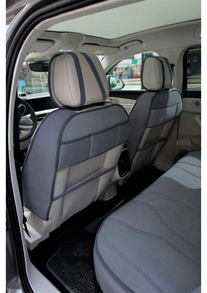 Togg T10F Oto Koltuk Koruyucu Kılıf 2025-SONRASI Luvi Serisi Füme