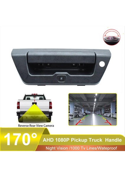 170 ° Ahd 1920 Araç Pikap Bagaj Tutağı Ford Raptor F-150 F250 F350 2015-2020 720P Için Arka Görünüm Kamerası (Yurt Dışından) modelleri