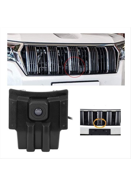Toyota Land Cruiser Prado Için Araba Ön Görünüm Kamerası 150 J150 LC150 Zarifan 2018 Su Geçirmez Park Logosu Ön Kamera (Yurt Dışından) indirimleri