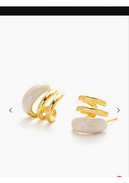 Beyaz Mineli Küpe fiyatları