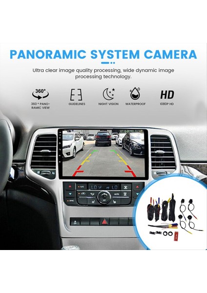 360 Araç Kamera Panoramik Surround Görünüm 1080P Ahd Ön Arka Sağ Görünüm Kamerası Android Araba Radyo Sistemi (Yurt Dışından) indirimleri