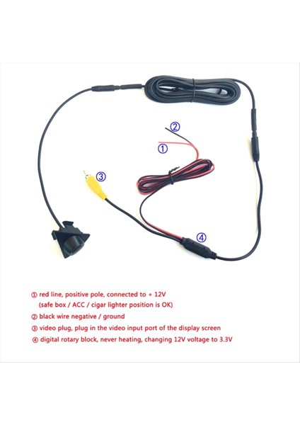 1280X720P Ahd 170DEG Ccd Araba Grille Ön Görünüm Kamera Toyota Için Rav4 XA50 2020 2021 Gece Görme Park Parkı Logo Kamera (Yurt Dışından) modelleri