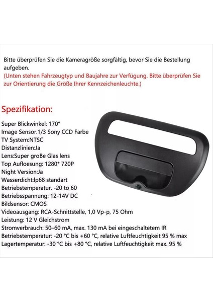 Mitsubishi L200 2008-2015 Için Araba Arka Görünüm Kamerası (Yurt Dışından) indirimleri