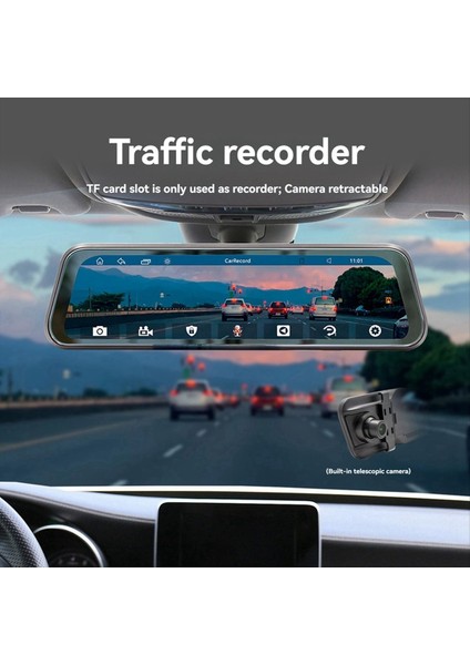 Dikiz Aynası Kaydedici 9 36 Inç Carplay Sürüş Kaydedici Akış Medyası Hd Büyük Ekran Bluetooth (Yurt Dışından) fırsatları