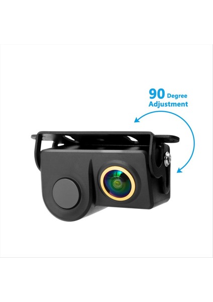 Hd Araba Arka Görünüm Kamerası 2 Içinde 1 Park Radar Dedektörü Sensörü Hd Gece Görme Altın Lens Ters Kamera Sesli (Yurt Dışından) fiyatları