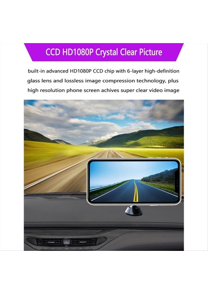 HD1080P Kablosuz Ters Kamera Arabalar Için Suv Pikapları ve Sedanlar Arka Görünüm ve Gece Görüşü 2&#39 Si 1 Arada Kamera (Yurt Dışından) fırsatları