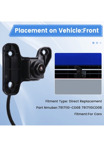 7917110-CD08 Cancan 7917110CD08 Için Araba Ön Görünüm Kamerası (Yurt Dışından) indirimleri