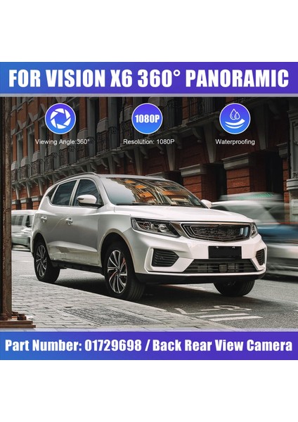 360 ° Panoramik Yedekleme Dikiz Kamera Düzeneği 01729698 Geely Vision X6 Geri Görünüm Ters Park Yardım Kamerası (Yurt Dışından) fırsatları