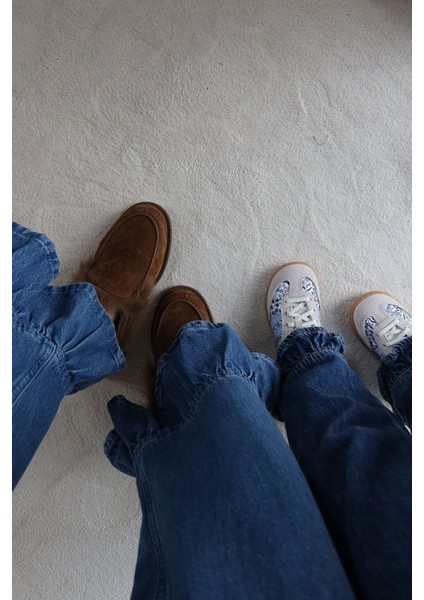 Paçası Fırfırlı Wideleg Jean fırsatları