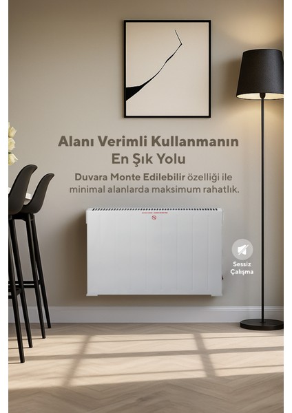 Beyaz Konvektör Isıtıcı 2000W HC-2930