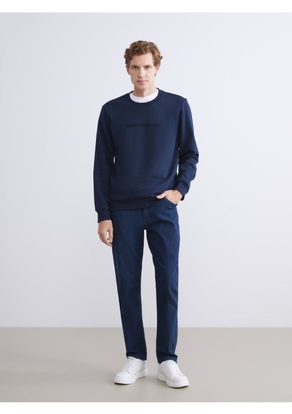 Yeni Sezon Bisiklet Yaka Baskılı Erkek Kalın Sweatshirt fiyatları