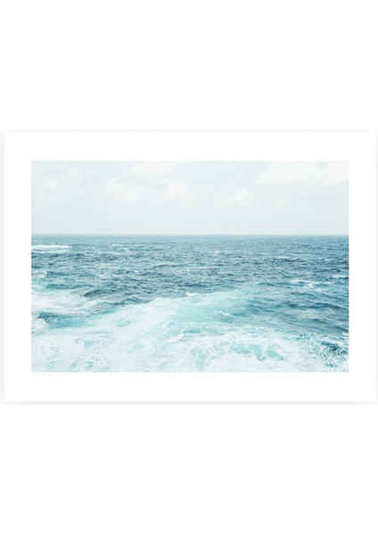 Mavi Ufuk – Çerçeveli Deniz Manzaralı Minimalist Kanvas Tablo – 40X30 cm fiyatları