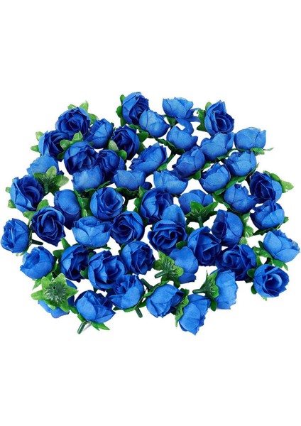 50 Yapay Gül 3 cm Boyunda Düğün Dekorasyonu Lacivert ve 50X Sarı Kumaş Ipek Yapay Gül Çiçek Kafaları (Yurt Dışından) fiyatları