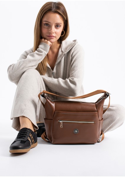 Kadın 4 Bölmeli Suni Yumuşak Deri Omuz ve Sırt Çantası indirimleri