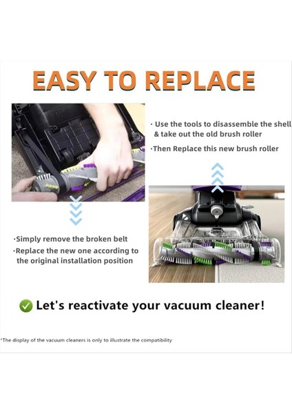 Bissell 2252 2253 2254 22543 2255 2256 2258 2489 24899 1327 1333 Crosswave Vakum Süpürgesi (Yurt Dışından) modelleri