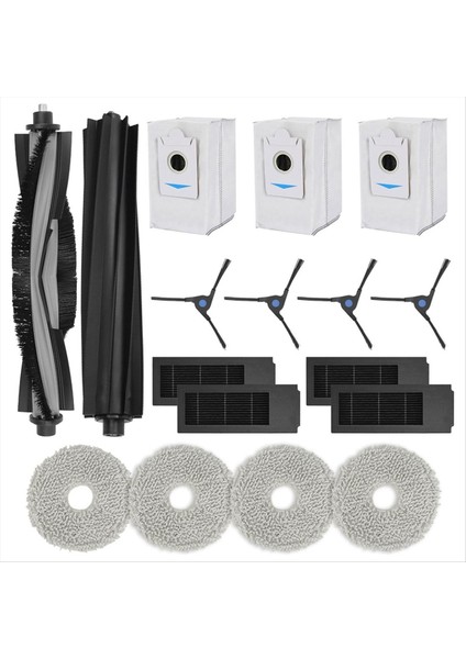 Ecovacs Deebot X2 Omnı Robot Vacum Yedek Parçalar Ana Kauçuk Fırça Filtresi Mops Toz Çanta (Yurt Dışından)
