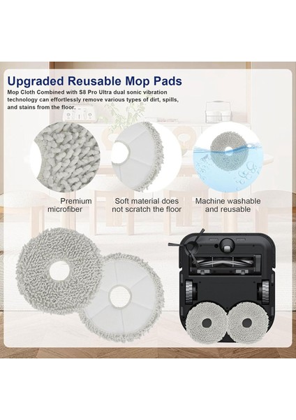 Ecovacs Deebot X2 Omnı Robot Vacum Yedek Parçalar Ana Kauçuk Fırça Filtresi Mops Toz Çanta (Yurt Dışından) indirimleri