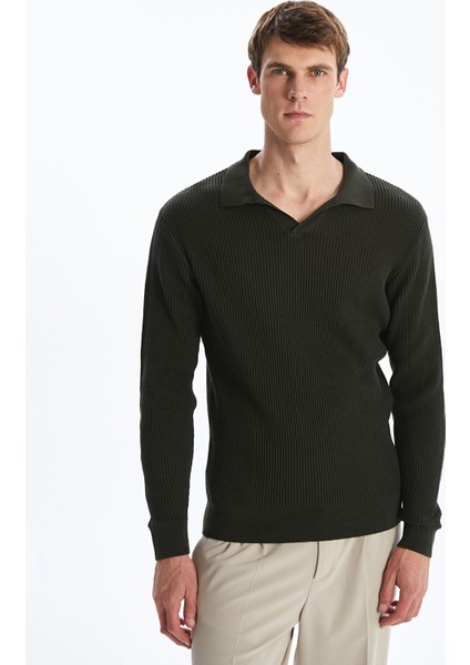 Yeni Sezon Polo Yaka Erkek Triko Kazak