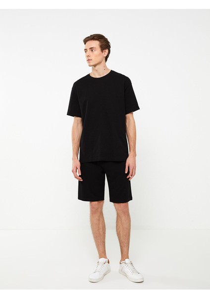 Yeni Sezon Slim Fit Beli Bağlama Detaylı Erkek Şort