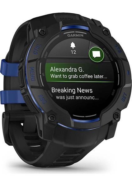 Instinct 3 - 50 mm Amoled - Siyah Mavi