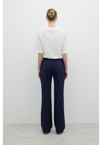 Süs Cep Kapaklı Geniş Paça Pantolon Lacivert K2512031_015 indirimleri