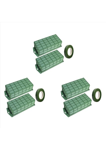 6 Paket Çiçek Köpük Kafesi Çiçek Aranjmanları Için Kuru ve Islak Çiçek Köpük Taze Yapay Çiçekler Çiçekçi Köpük (Yurt Dışından)