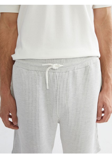 Yeni Sezon Standart Kalıp Çizgili Erkek Şort modelleri