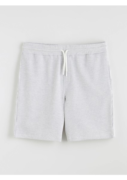 Yeni Sezon Standart Kalıp Çizgili Erkek Şort indirimleri