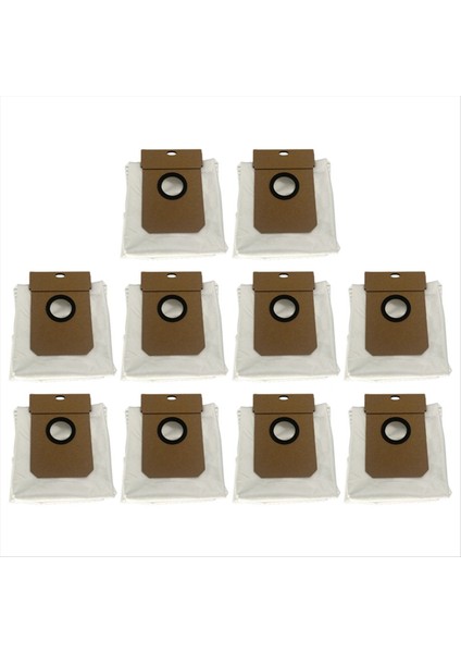 10PCS Viomi Alpha 3 Pro / Haier Için Toz Çantası / Haier 11 Robot Vakum Süpürge Dokunmayan Çöp Torbaları Yedek Aksesuarlar (Yurt Dışından)
