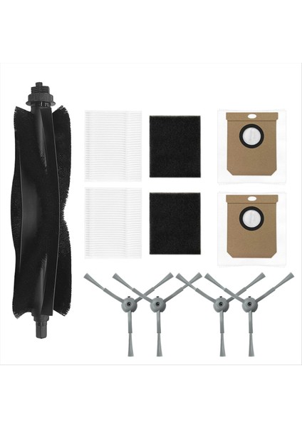 Aksesuarlar Eufy L60 L50 Robot Vakum Aksesuarları Için Değiştirme Ana Filtreler Toz Çantaları Yan Fırçalar (Yurt Dışından) fırsatları