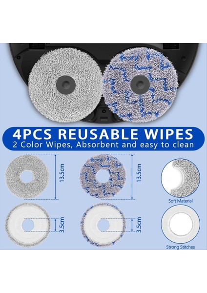 Ecovacs Deebot X2 Omnı /x2 Pro /x2 Vakum Süpürgeleri Vakum Süpürge Torbaları Mendiller Yan Fırçalar (Yurt Dışından) indirimleri