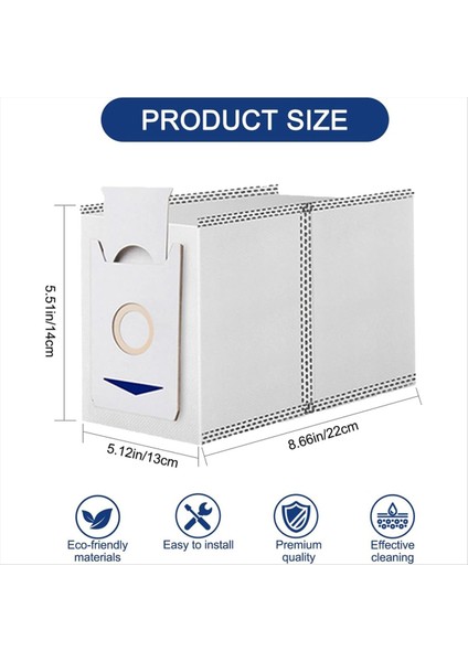 Ecovacs Deebot T30 Omni T30 Pro Max Vakum Süpürge Çantaları Için 10 Paket Yedek Toz Torbası (Yurt Dışından) modelleri