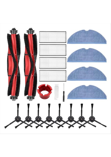 Roborock S7 S7+ Plus S7 Maxv Plus Aksesuar Kiti Ana Kıl Fırça Silindirler Paspas Bezi Bezi Için Yedek Parçalar (Yurt Dışından)