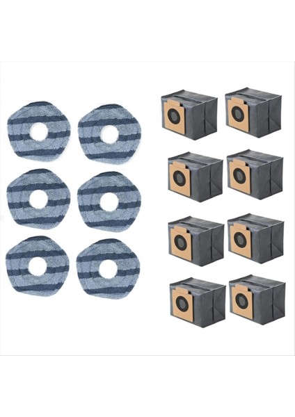 14PCS Eufy X10 Pro Omni Robot Vakumları Temizleyici Yedek Parçalar Toz Torbası Yıkanabilir Paspas Bezi (Yurt Dışından) fiyatları