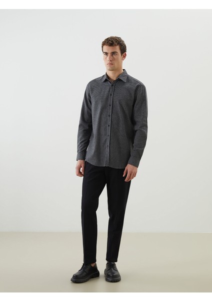 Yeni Sezon Slim Fit Uzun Kollu Desenli Erkek Oduncu Gömlek fiyatları