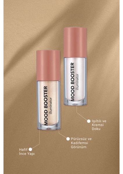Mood Booster Hafif Yapılı & Kremsi Dokulu Likit Aydınlatıcı (003 Bronze Glow) 8682536043694 indirimleri
