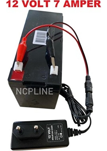 Akülü Araba Aküsü 12 Volt 7 Amper Pilsan ve Benzeri Modeller İçin Şarj Seti fiyatları