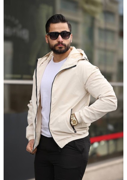 Kapüşonlu, Standart Fit, Suya Karşı Dayanıklı, Fermuarlı, Ribanalı Yağmurluk USE211 fırsatları