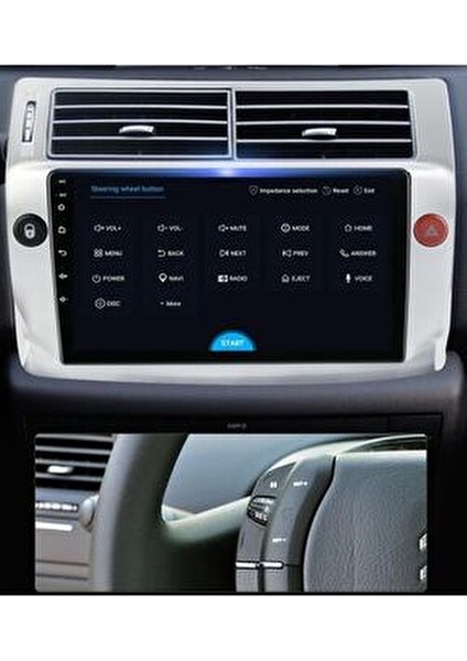 Citroen C4 Android Multimedya Sistemi 9 İnç HD IPS Ekran 2GB RAM 32GB Depolama